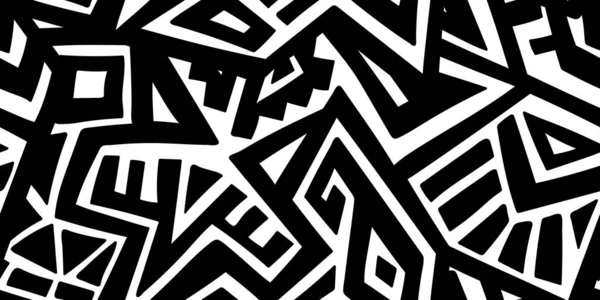 Soyut vektör Dikişsiz desen Etnik tarzda