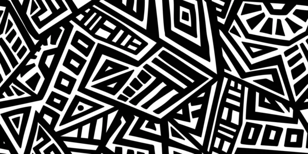 Soyut vektör Dikişsiz desen Etnik tarzda