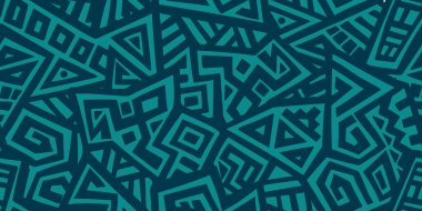 Soyut vektör Dikişsiz desen Etnik tarzda