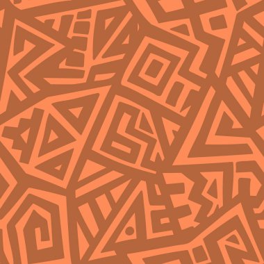 Soyut vektör Dikişsiz desen Etnik tarzda