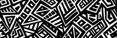 Soyut vektör Dikişsiz desen Etnik tarzda