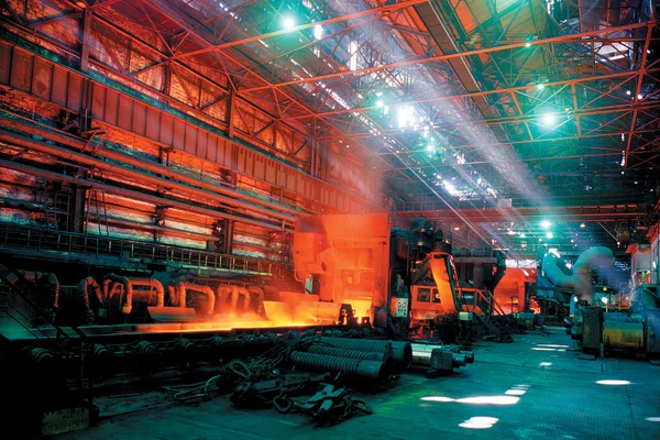 Fábrica de laminación de acero — Foto de Stock