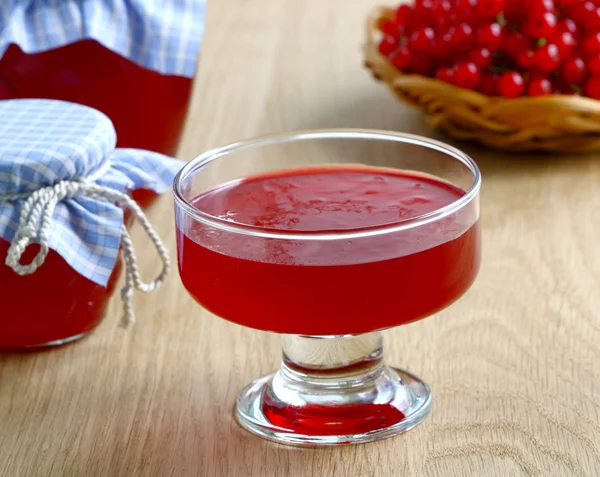 Red currant jelly — Stock Photo, Image