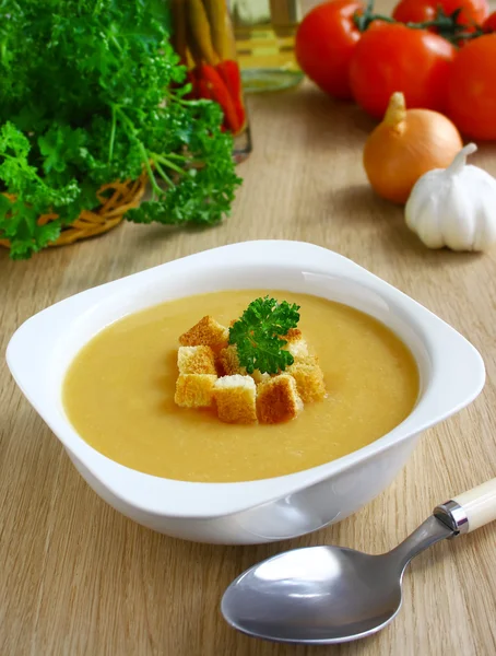 Pea cream soup — Stock Image Pea cream soup Stock Picture