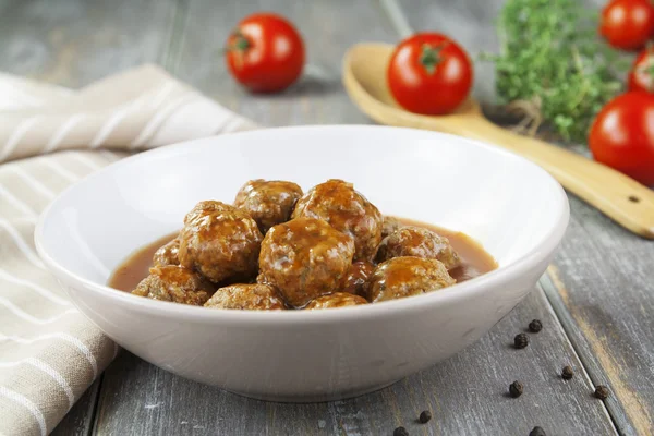 Meatballs in tomato sauce — Stock Photo, Image