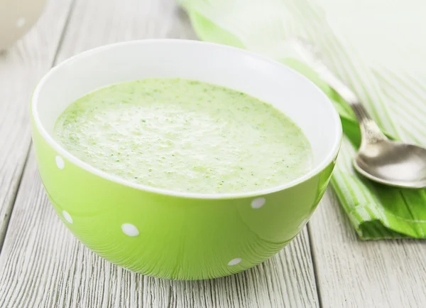 Brokolicová polévka se smetanou — Stock fotografie