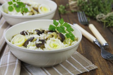 Risotto mantar ve pırasa
