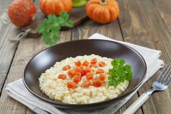 Pumpkin risotto — Stock Photo, Image