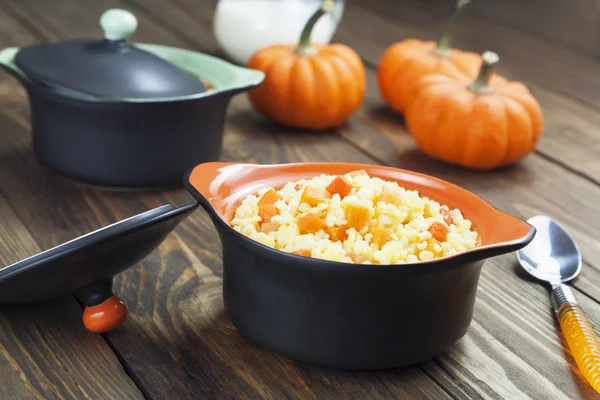 Millet porridge with pumpkin — Stock Photo, Image