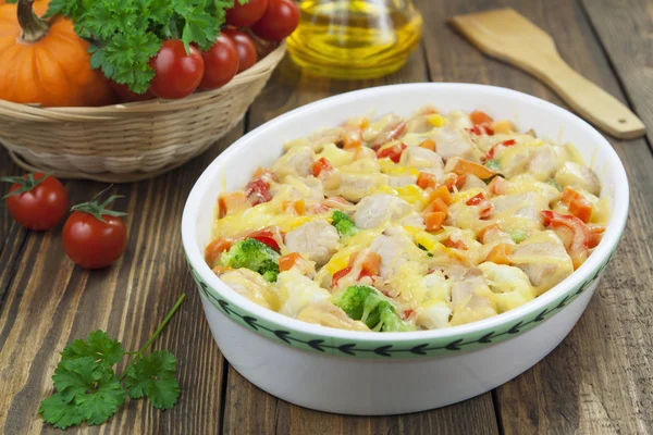 Casserole with meat and vegetables