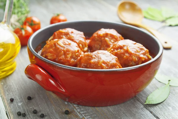 Boulettes de viande au riz — Photo