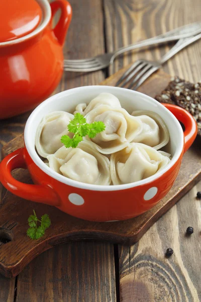 Dumplings with meat — Stock Photo, Image