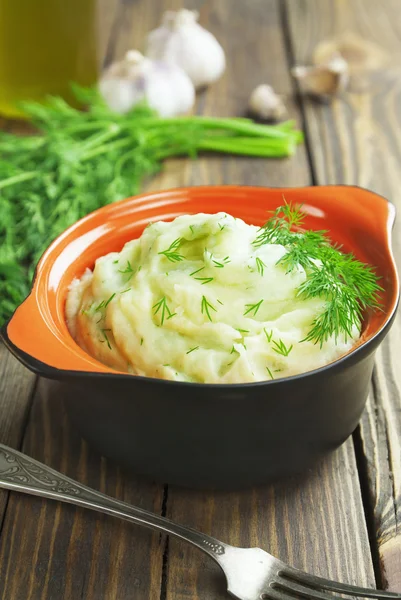 Puré de papa con eneldo — Foto de Stock