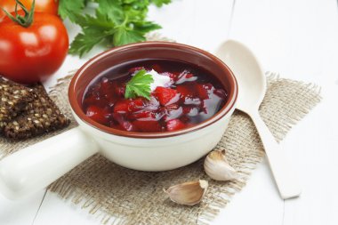 borsh. Rus geleneksel çanak