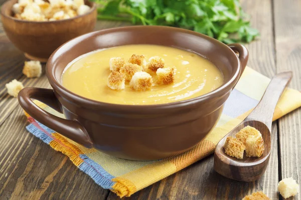 Sopa de lentilha vermelha — Fotografia de Stock