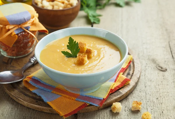 Red lentil soup — Stock Photo, Image