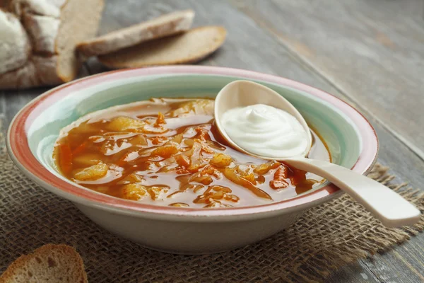 Cabbage soup — Stock Photo, Image