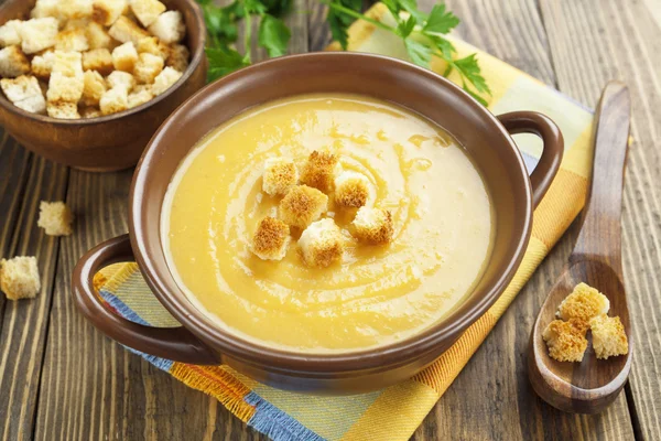 Sopa de lentejas rojas — Foto de Stock