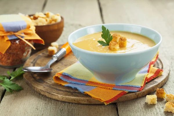 Red lentil soup — Stock Photo, Image