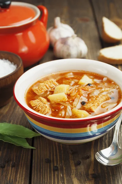 Kohlsuppe — Stockfoto