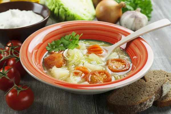 Капустный суп — стоковое фото