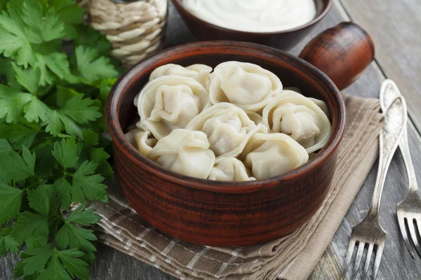 Dumplings con carne —  Fotos de Stock
