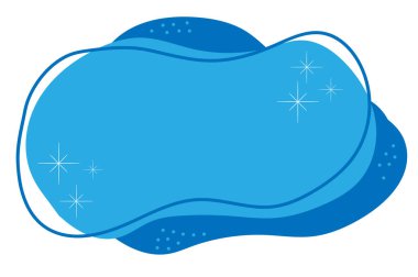 Bir Noel temasının soyut arkaplanı, kar taneli kış illüstrasyonu, sosyal ağdaki bir gönderi için boş bir şablon, metin için bir yer, düz vektör grafikleri