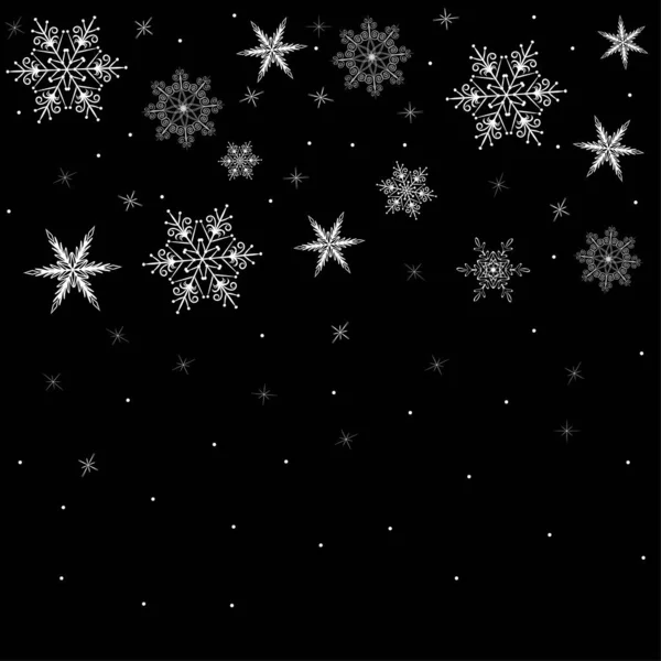 Dibujo abstracto de un copo de nieve sobre un fondo azul, una plantilla vacía para un post en la red social, una maqueta de una tarjeta de felicitación de Navidad, una imagen de fondo, una ilustración festiva de Año Nuevo —  Fotos de Stock