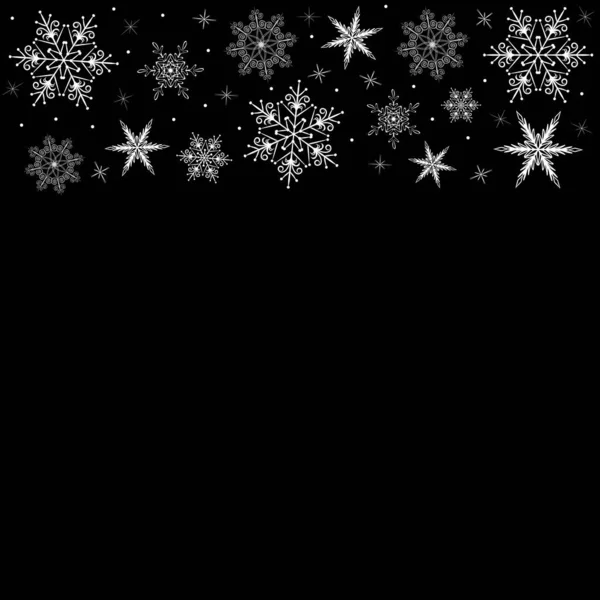 Абстрактный рисунок снежинки на синем фоне, пустой шаблон для поста в социальной сети, макет рождественской открытки, фоновое изображение, праздничная новогодняя иллюстрация — стоковое фото