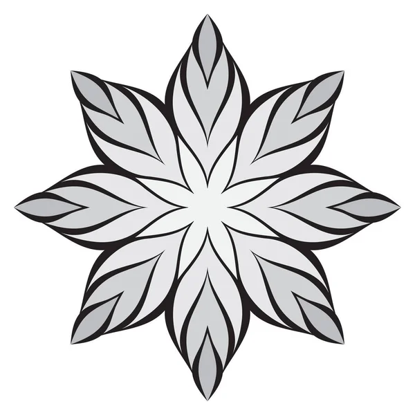 Icône Forme Fleur Élément Design Concept Logo Pour Votre Marque — Image vectorielle