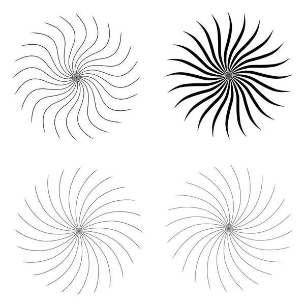 一套线性图标和Boho符号 太阳和火花标志的设计模板 现代简约风格装饰的抽象设计元素 用于社交网络上的贴文 — 图库矢量图片