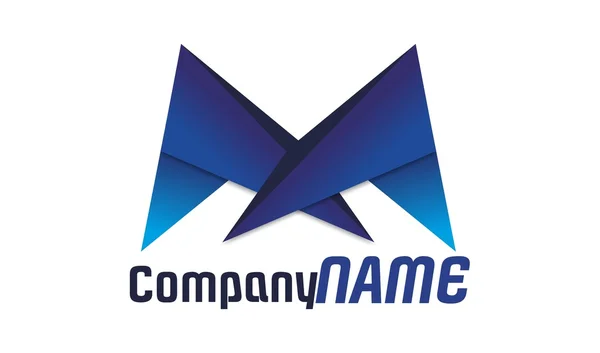 Piękne logo firmy m — Wektor stockowy