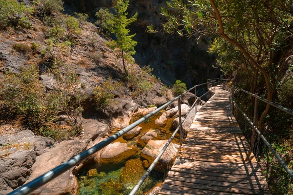 Sapadere Canyon Waterval Natuur Reizen Vakantie Concept Zomer Zonnige Dag — Stockfoto