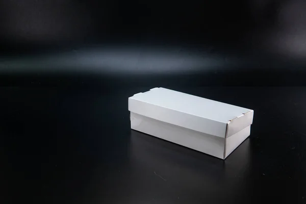Package Box Fast Food Blank Advertise Template Products Packaging White — Photo