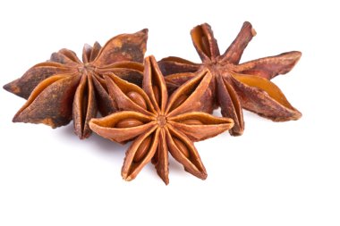 Anason grup beyaz zemin üzerine izole kapatmak