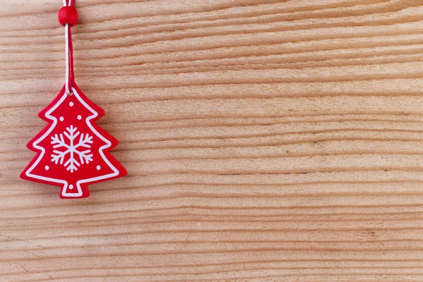 Christmas decoration on wooden background — Stock Photo, Image