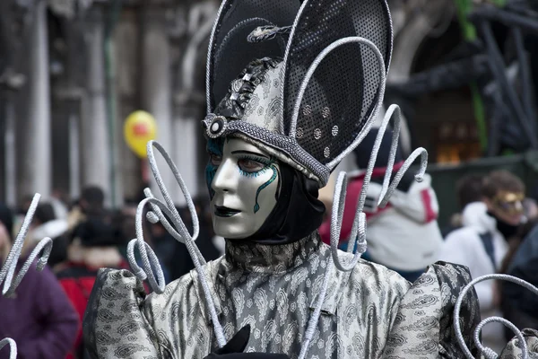 Carnaval masker in de Venetië — Stockfoto