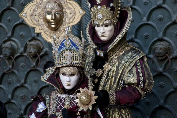 Masker på karnevalen i Venedig — Stockfoto