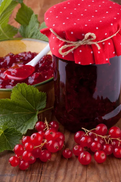 Red currant jam — Stock Photo, Image