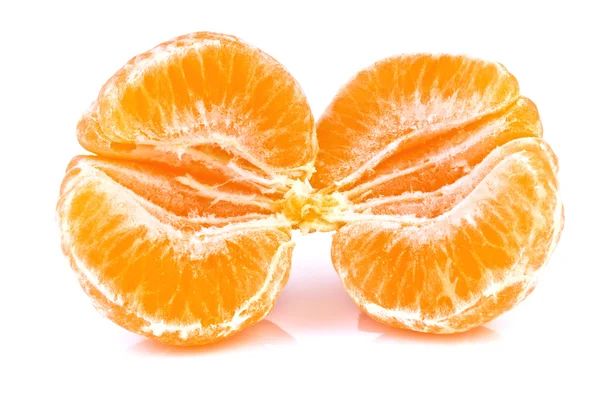 橘白色上孤立的关门 — 图库照片