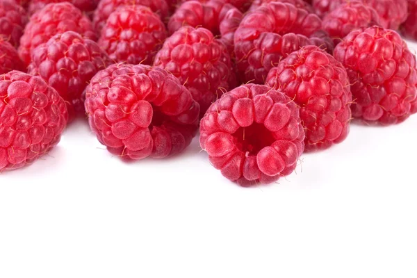 Fresh raspberry on white background — Stock Photo, Image