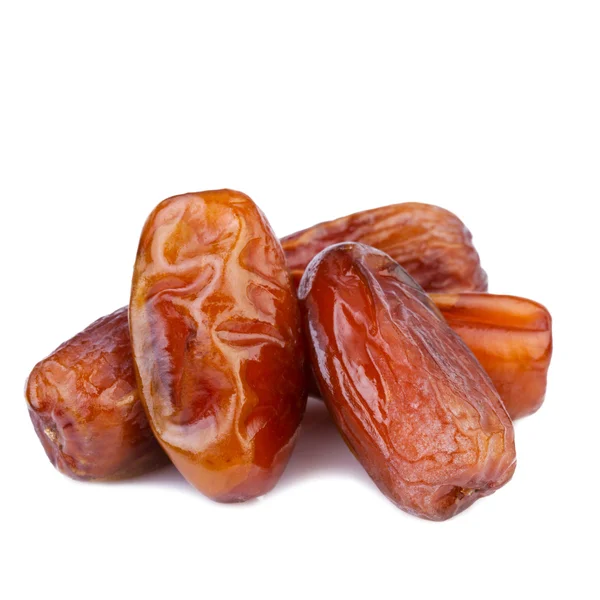 Dried dates on white background — Stock Photo, Image