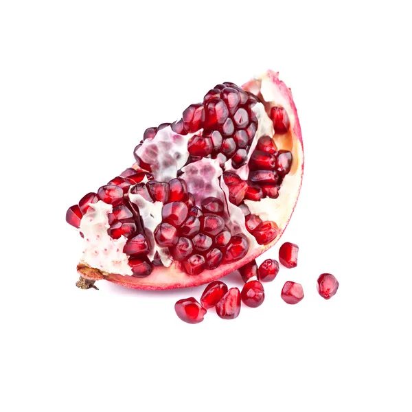 ザクロの果実の白上半分 — ストック写真