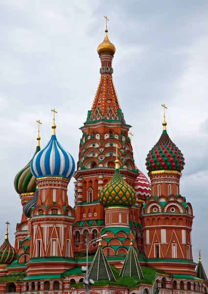 Catedral de São Basílio na Praça Vermelha, Moscou, Rússia — Fotografia de Stock