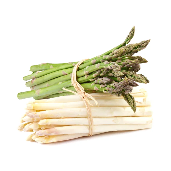 Asparagus green and white — Stock Photo, Image