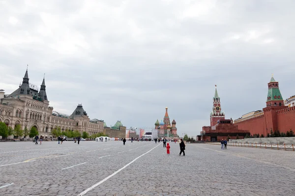 Vista de la Plaza Roja en Moscú, Rusia —  Fotos de Stock