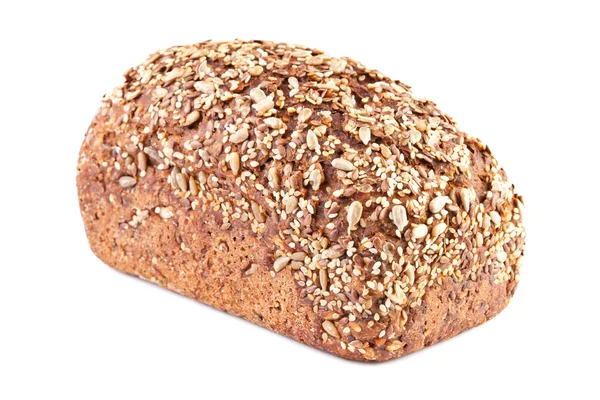 Brot auf weißem Hintergrund — Stockfoto