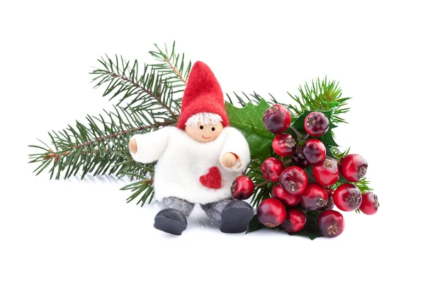 Christmas decoration on white Stock Picture