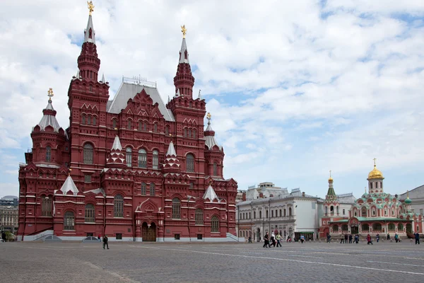 Historiska museet, Röda torget, Moskva, Ryssland — Stockfoto