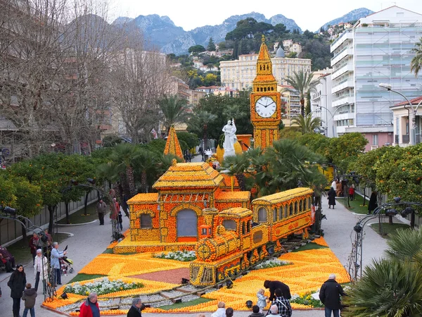 Festivalul de lămâie din Menton, Franța 2013 — Fotografie, imagine de stoc